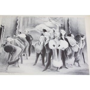 Adolf Dehn Print Art Lovers Vintage 77128
